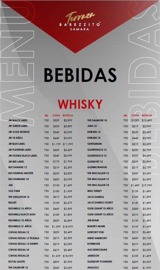 bebidas - whisky